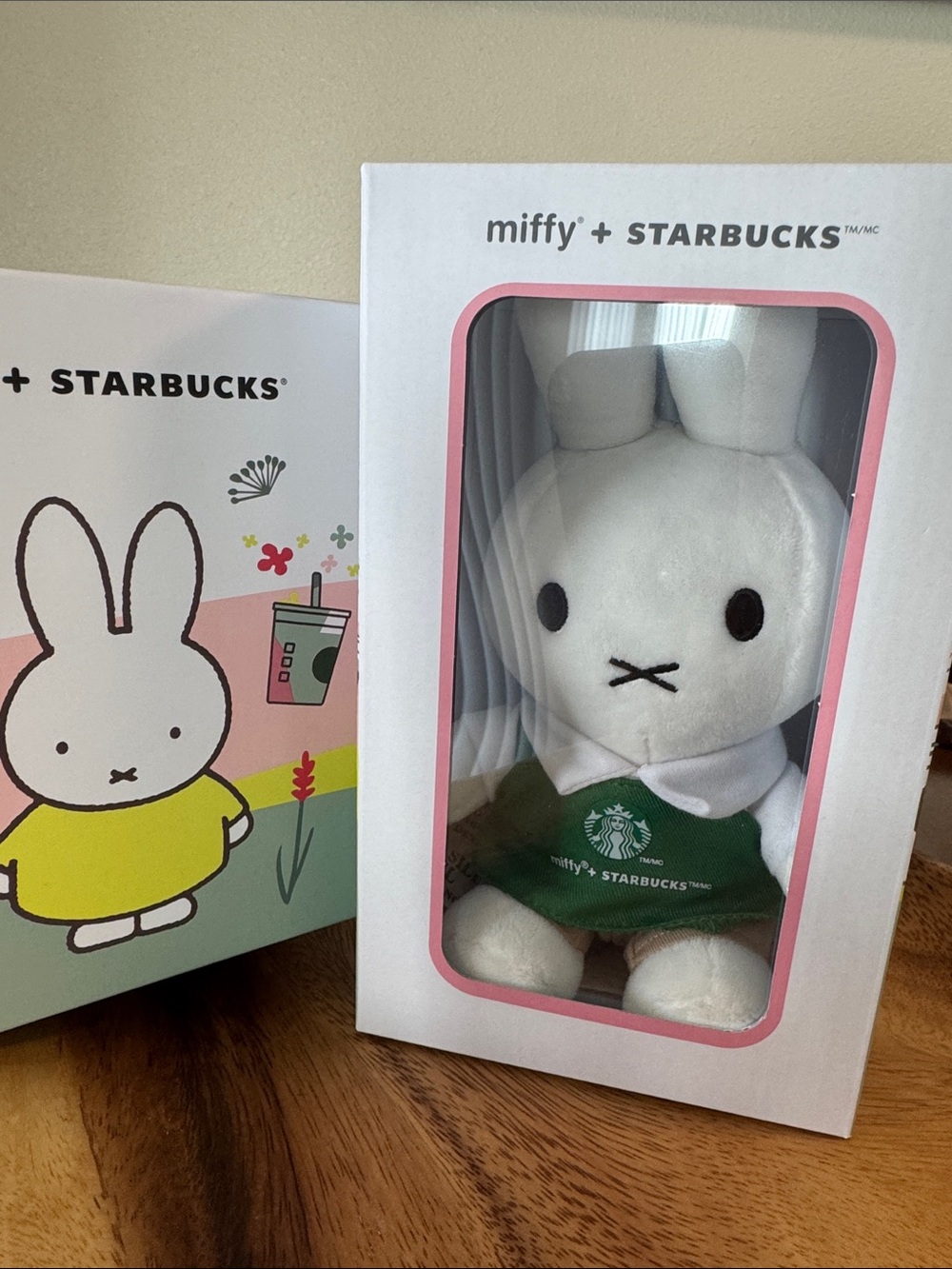 Starbucks Miffy Plush Bunny in White and Green